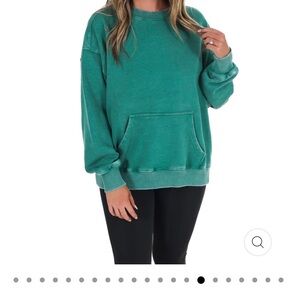 Free People Green Sweater